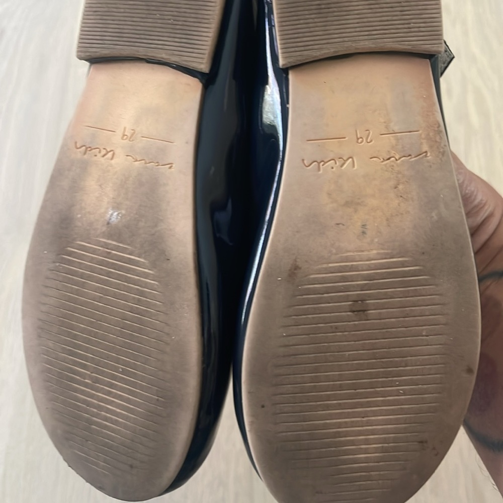 Zara Glossy Blue Ballet Flats (Little Girls) - Picture 2 of 3